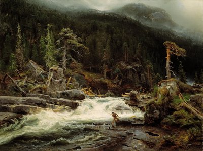 Cascade à Telemark - August Cappelen